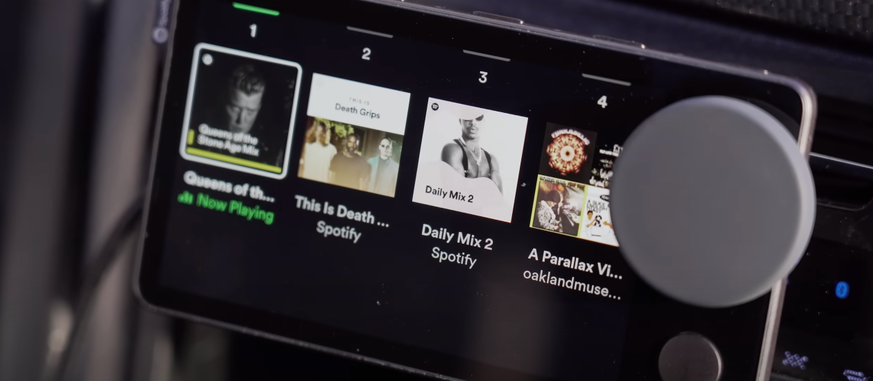 Image of the Spotify car thing