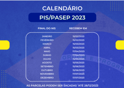 Calendário do PIS 2023